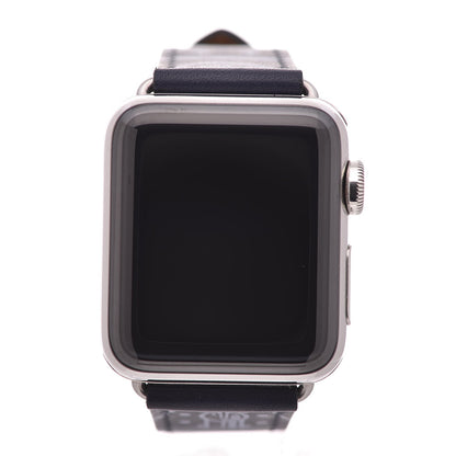 Hermes Gala 38mm Series 3 Apple Watch Eperon d’Or Bleu Marine 1 of 12