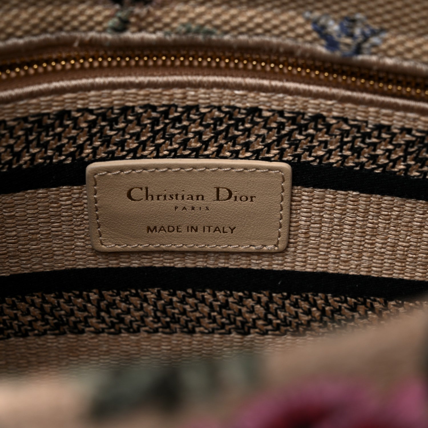 Christian Dior Canvas Embroidered Print Medium Lady D-Lite Multicolor 6 of 10