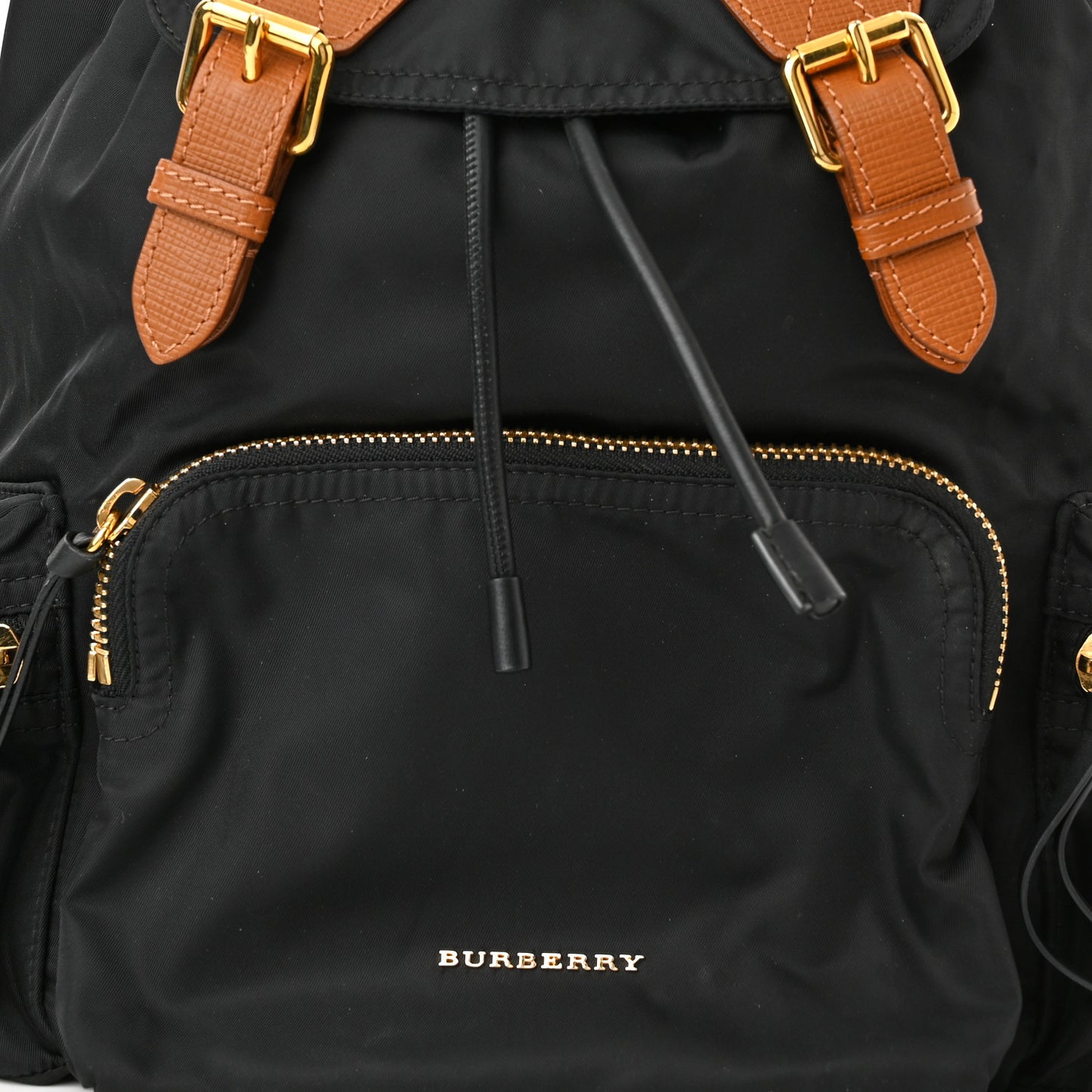 Nylon Medium Rucksack Backpack Black