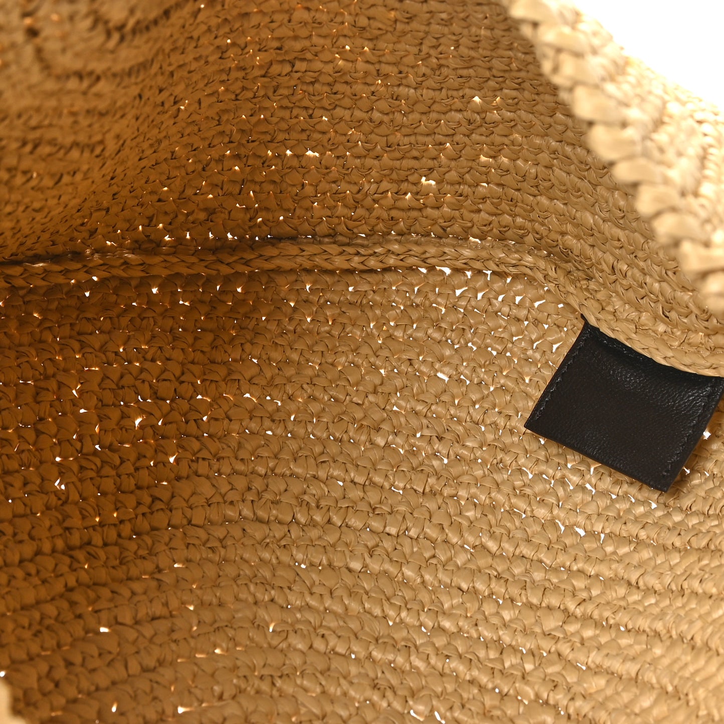 Raffia Crochet Sardine With Chain Bag Natural Fondant