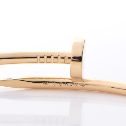 Cartier 18K Yellow Gold Juste Un Clou Bracelet 18 4 of 6