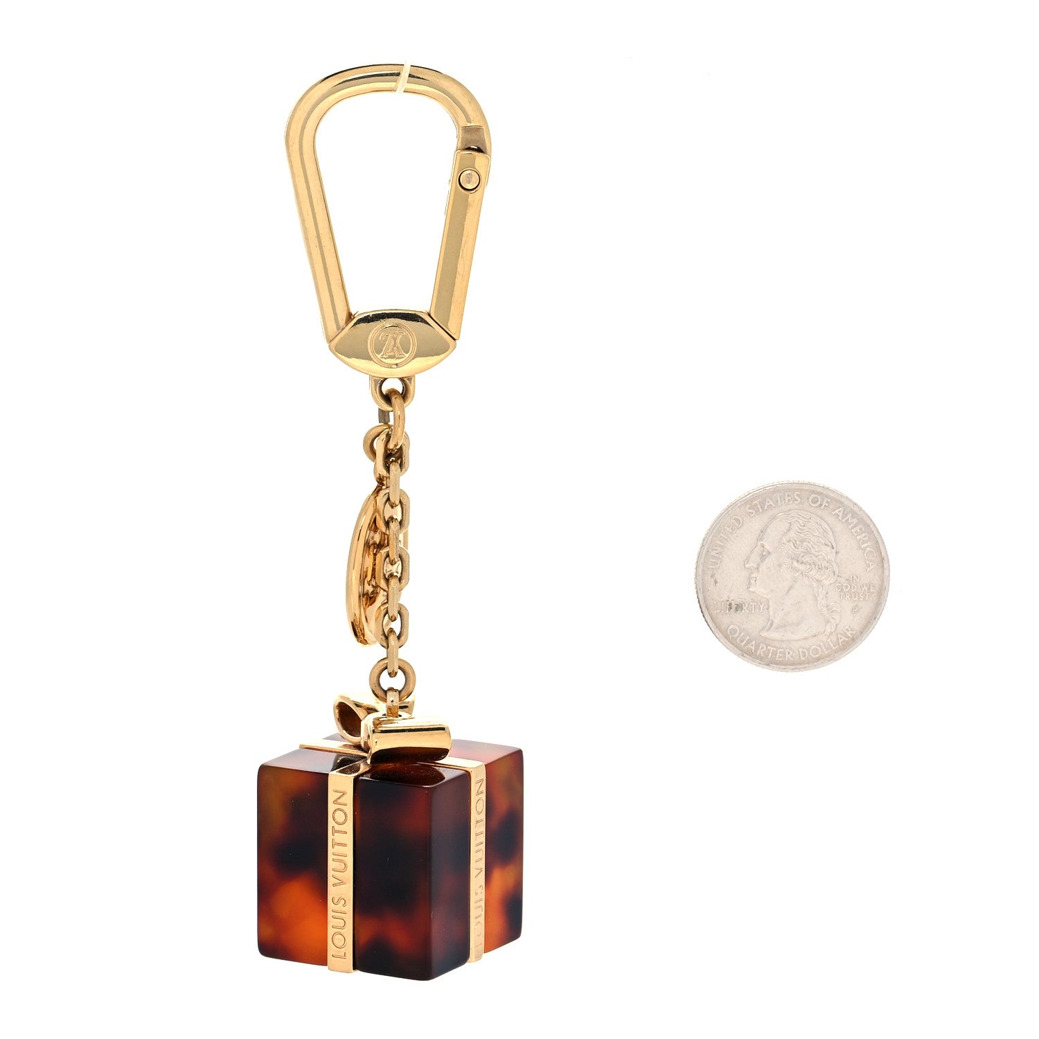 Louis Vuitton Gift Box Charm Key Ring Ecaille 2 of 3