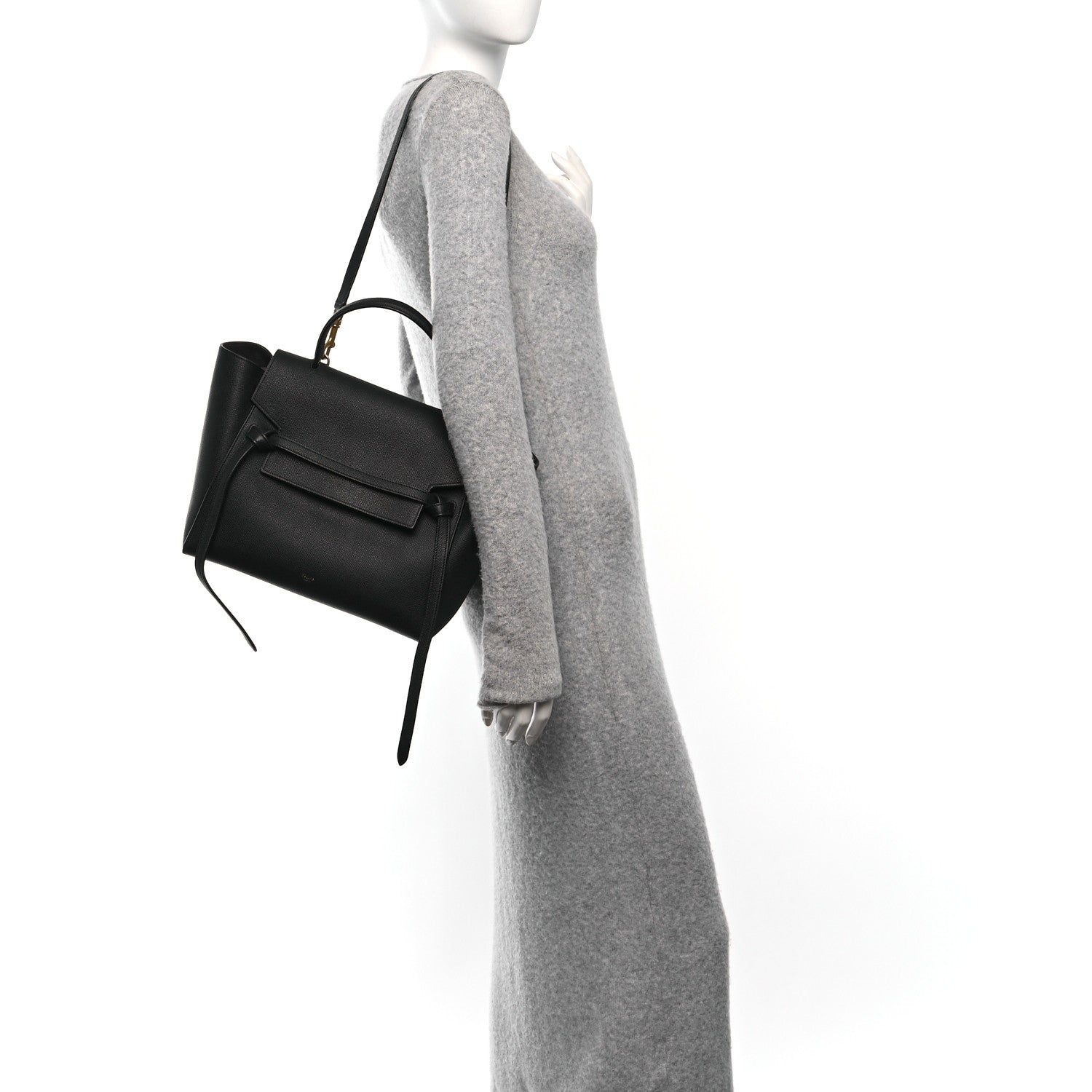 Celine Grained Calfskin Belt Bag Black 2 of 14