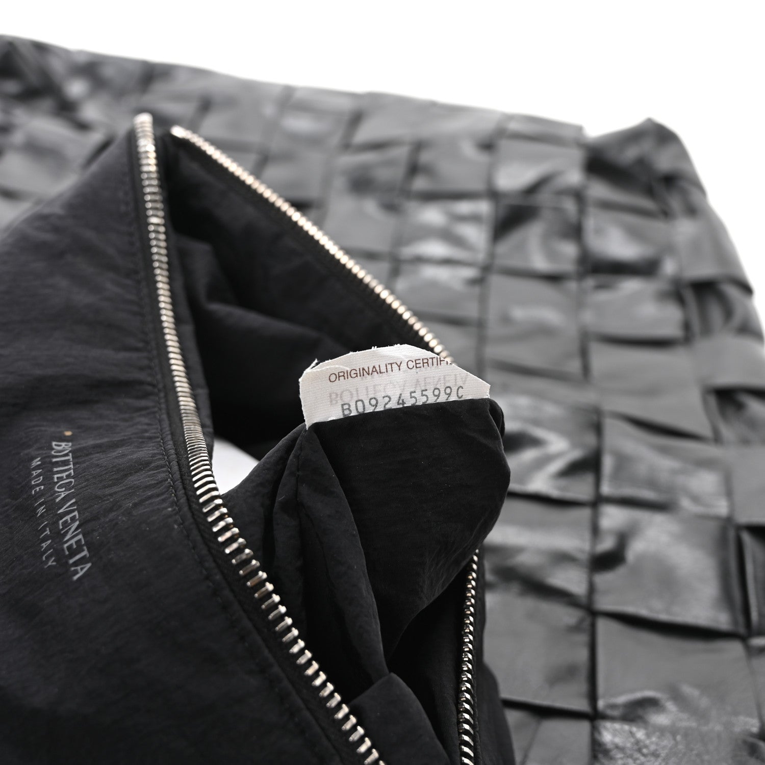 Bottega Veneta Paper Calfskin Maxi Intrecciato Cassette Tote Black 7 of 10