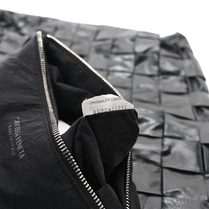 Bottega Veneta Paper Calfskin Maxi Intrecciato Cassette Tote Black 7 of 10