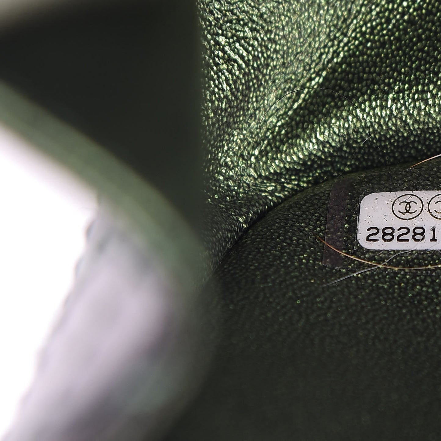 Metallic Calfskin Quilted 2.55 Reissue 226 Flap Green