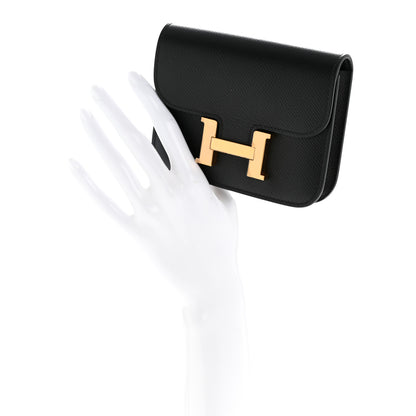 Hermes Epsom Constance Slim Wallet Black 2 of 10