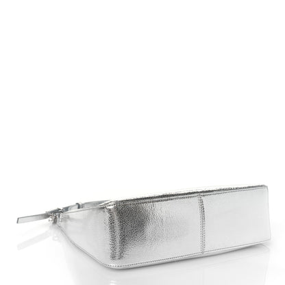 Givenchy Metallic Lambskin Small Moon Cut Out Shoulder Bag Silvery 3 of 7
