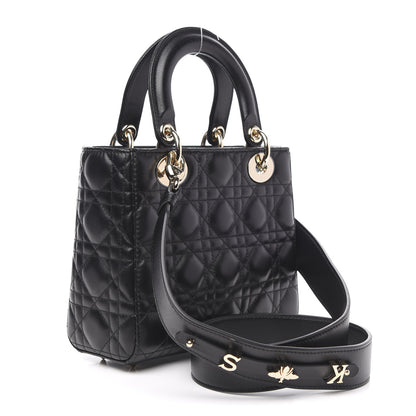 Christian Dior Lambskin Cannage Small My ABCDior Lady Dior Black 3 of 11