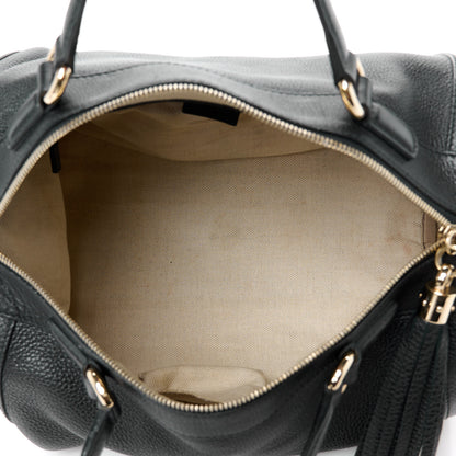 Gucci Pebbled Calfskin Medium Soho Boston Black 5 of 13