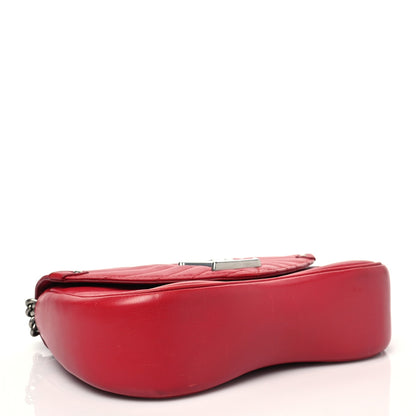 Louis Vuitton Calfskin New Wave Chain PM Scarlet 4 of 10