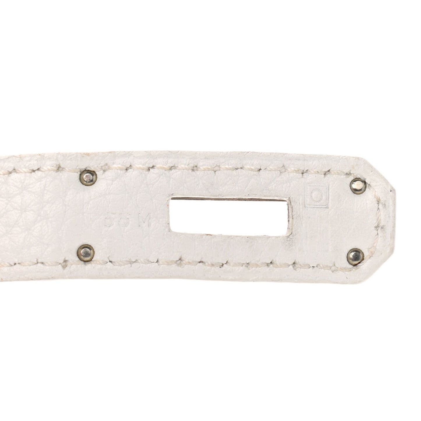 Taurillon Clemence Lizard Club Birkin 35 Blanc Gris Perle Sanguine