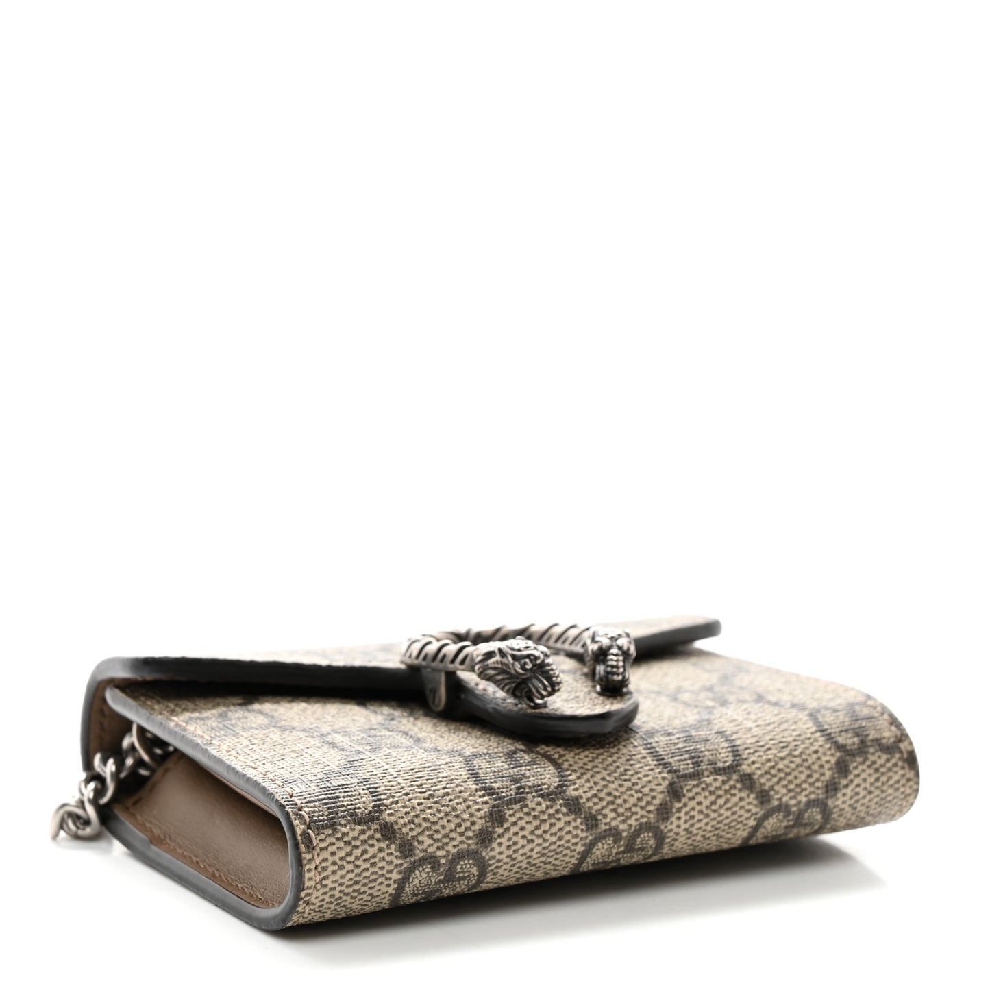 GG Supreme Monogram Dionysus Coin Purse Taupe