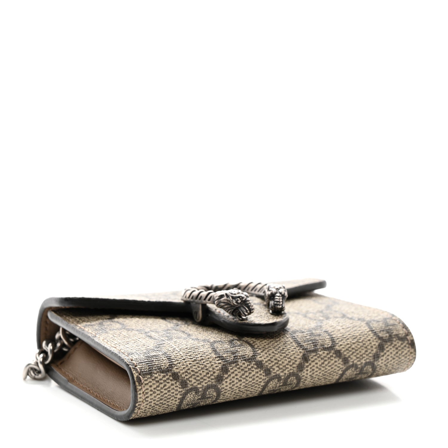 Gucci GG Supreme Monogram Dionysus Coin Purse Taupe 4 of 9