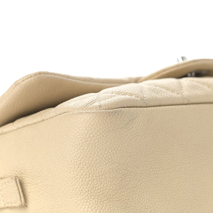 Chanel Caviar Quilted Jumbo Easy Flap Beige 8 of 13