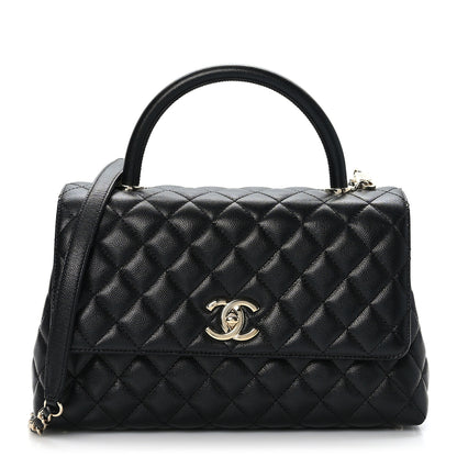 Chanel Caviar Quilted Small Coco Handle Flap Black 1 of 9