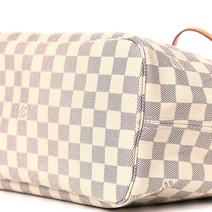 Louis Vuitton Damier Azur Neo Neverfull MM Rose Ballerine 7 of 7