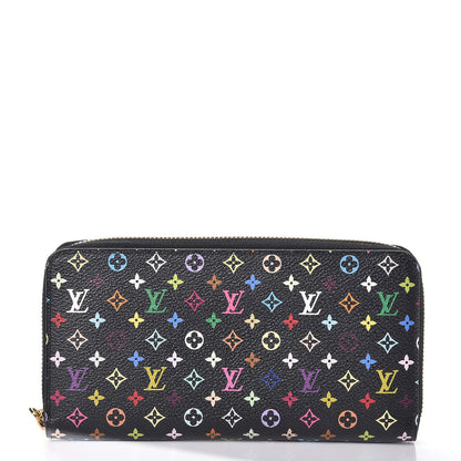 Louis Vuitton Monogram Multicolor Zippy Wallet Black Grenade 1 of 10