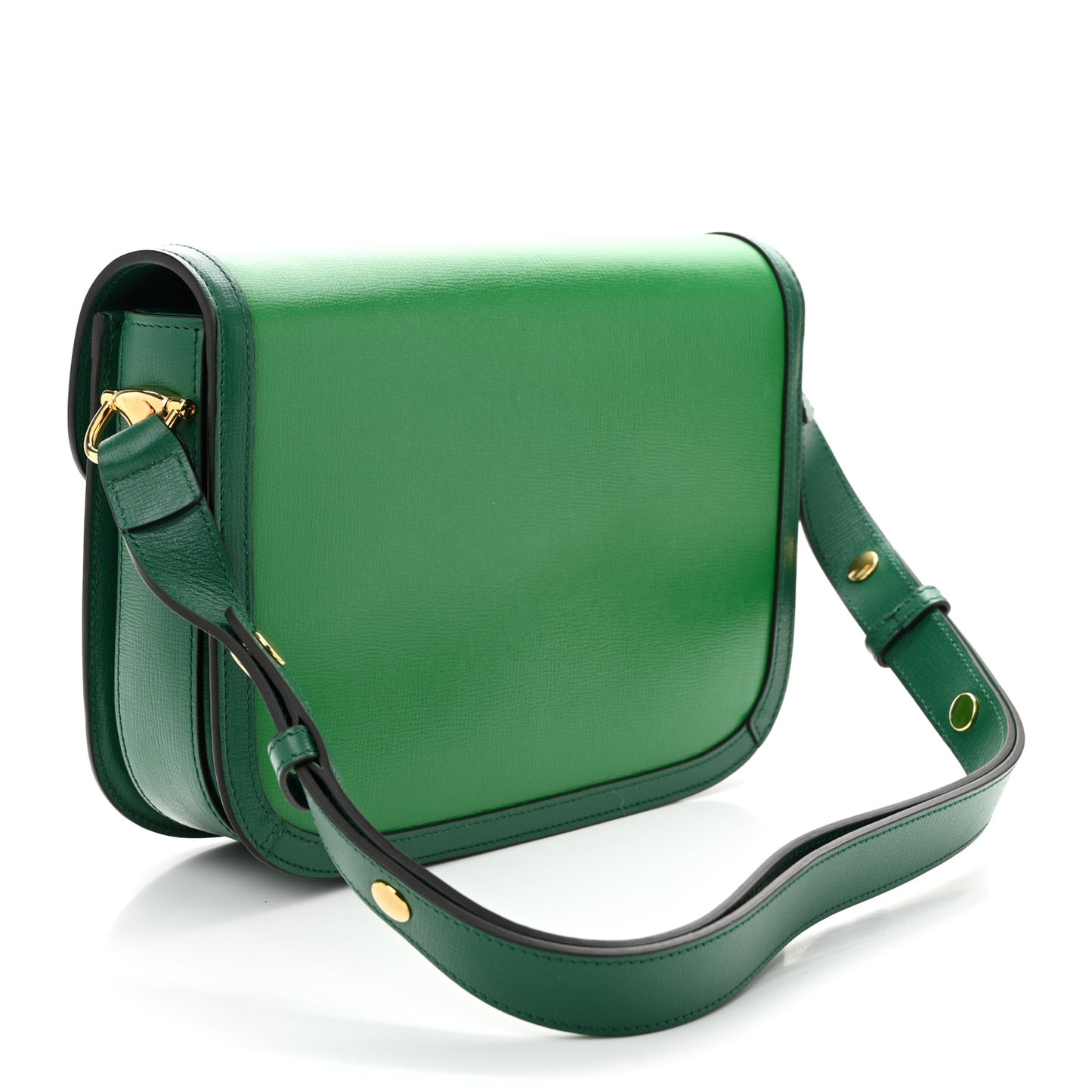 Azalea Calfskin Horsebit 1955 Shoulder Bag New Shamarock Emerald