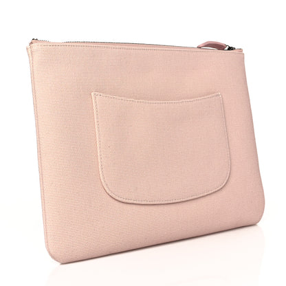 Chanel Canvas La Pausa Cosmetic Case Light Pink 3 of 10