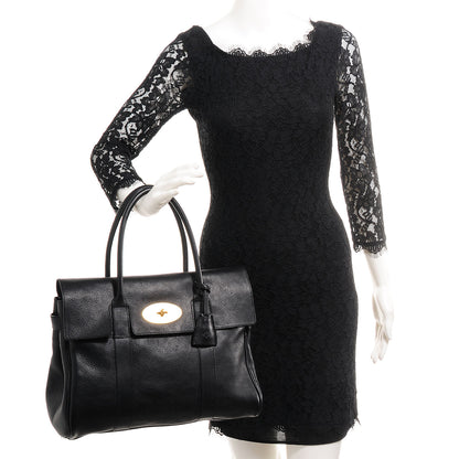 Mulberry Natural Leather Bayswater Black 7 of 14