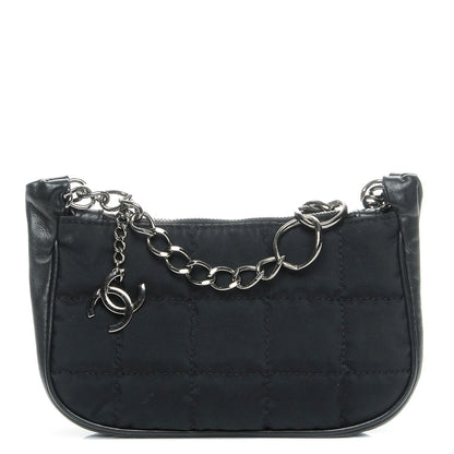 Chanel Nylon Quilted Pochette Black 1 of 8