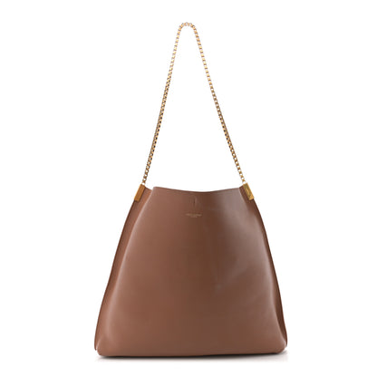 Saint Laurent Calfskin Medium Suzanne Hobo Brick 1 of 12