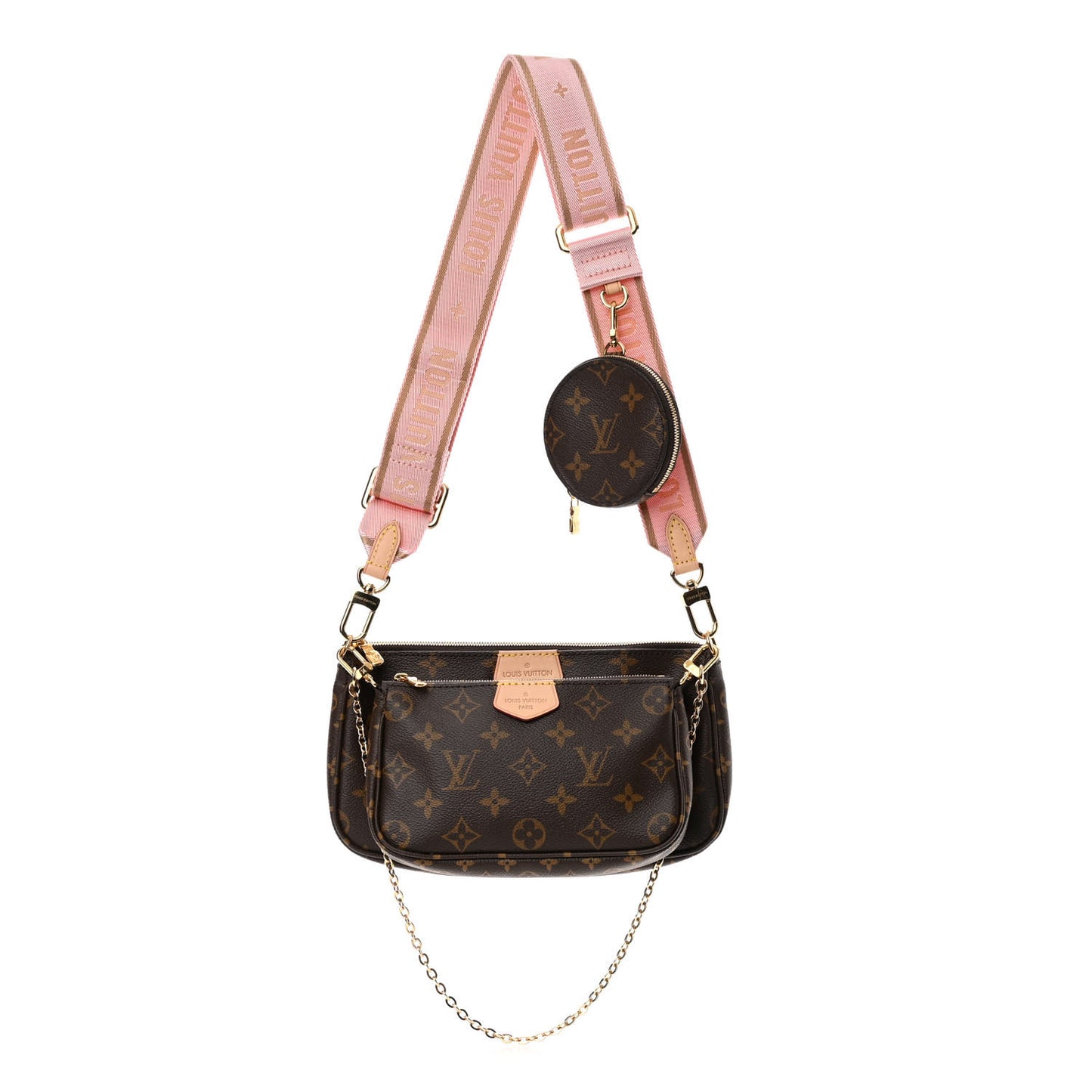 Monogram Multi Pochette Accessories Rose Clair