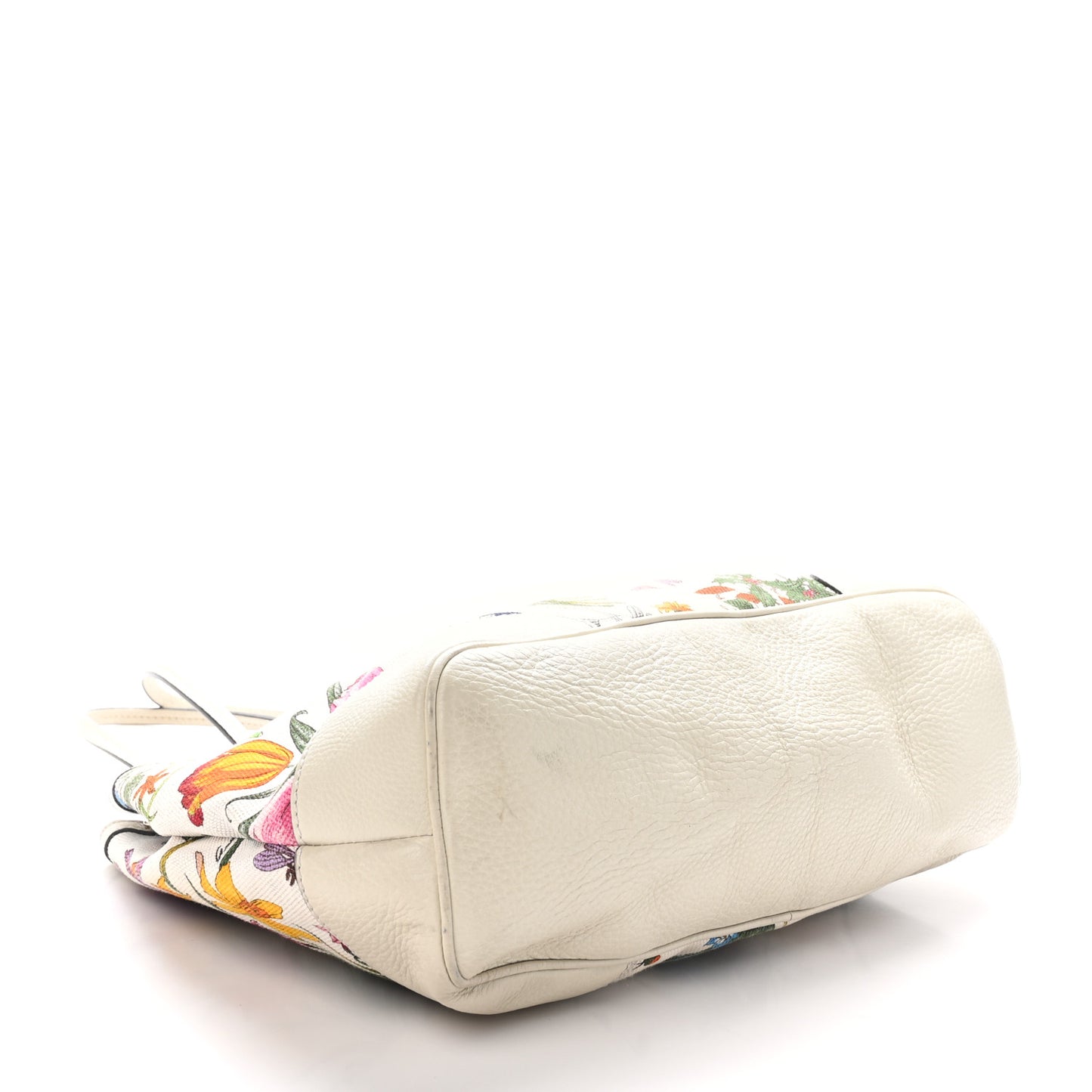 Canvas Floral Flora Tote White