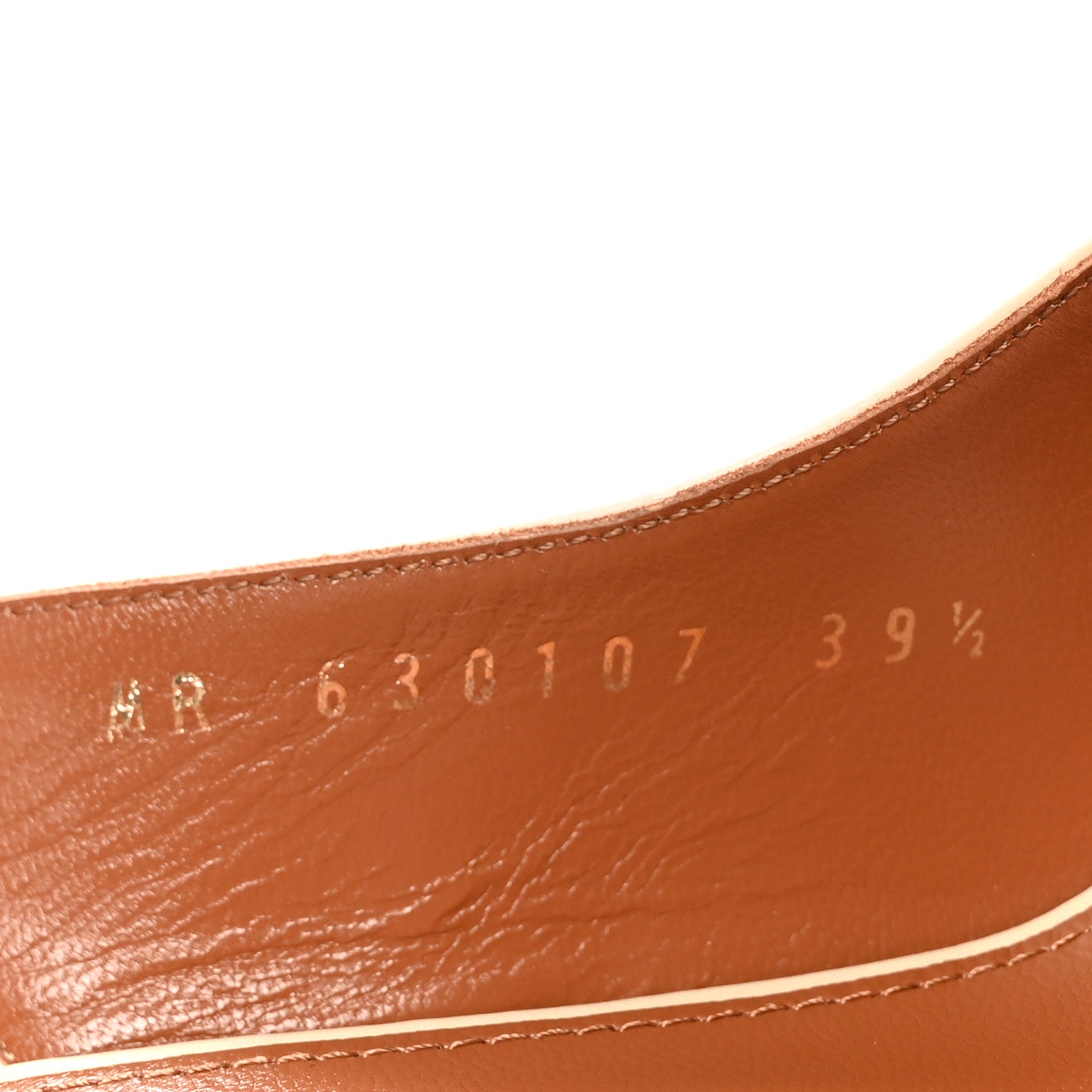 Saint Laurent Calfskin Opyum 110 Slingback Pumps 39.5 Real Beige 9 of 10