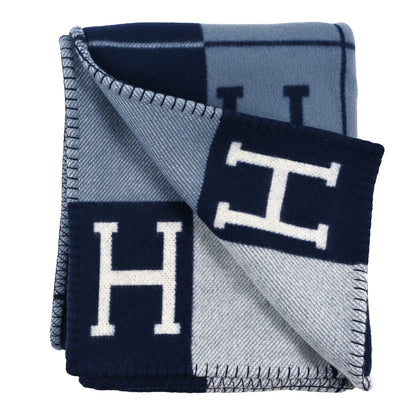 Hermes Wool Cashmere Avalon III Blanket Caban Ecru 2 of 3