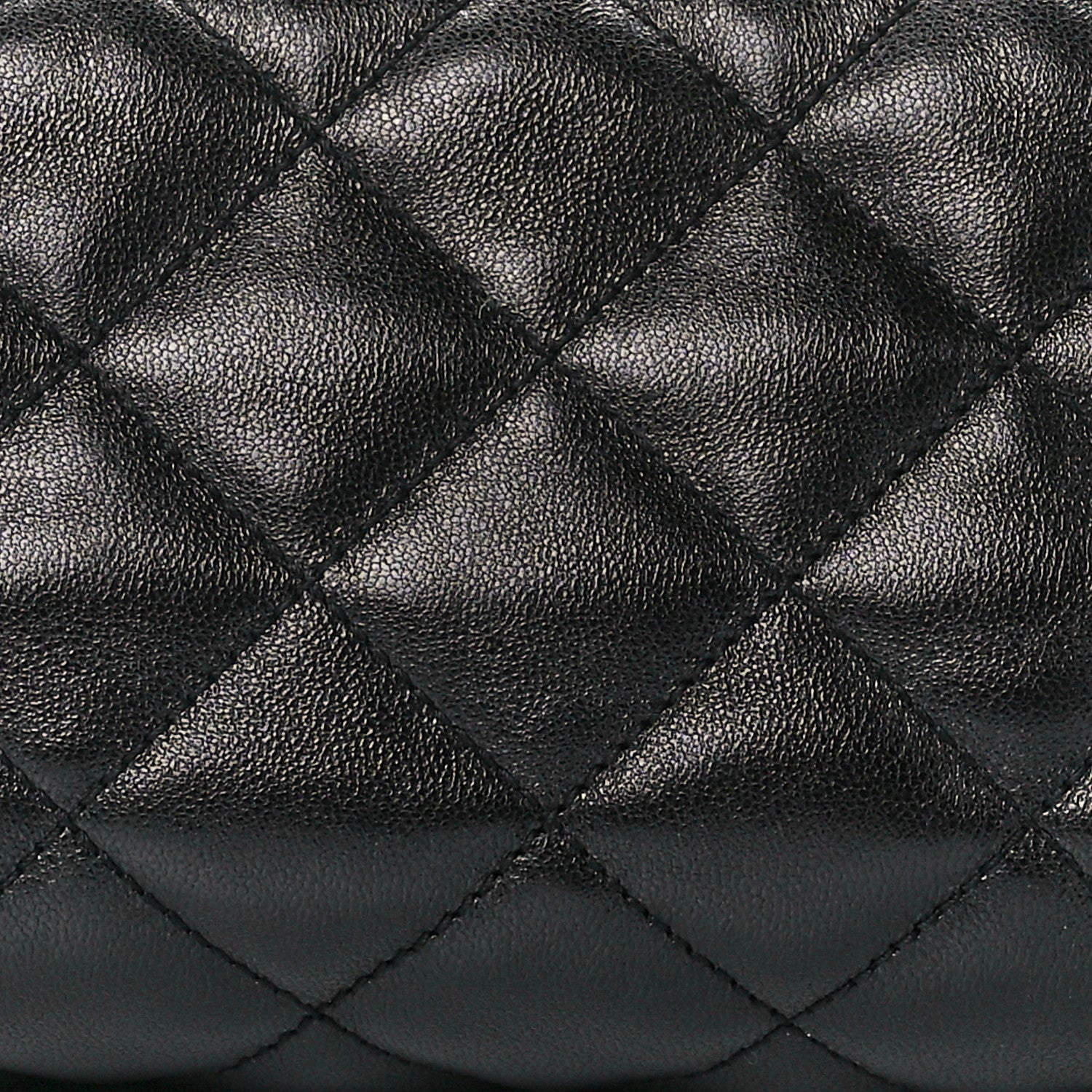 Saint Laurent Lambskin Quilted Icare Cosmetic Pouch Black 7 of 10