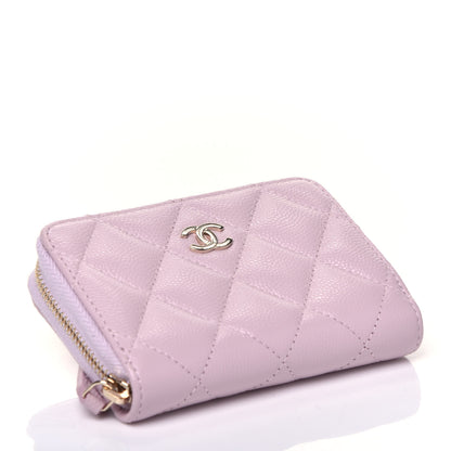 Chanel Caviar Quilted Zip Coin Purse Light Pink 4 of 7