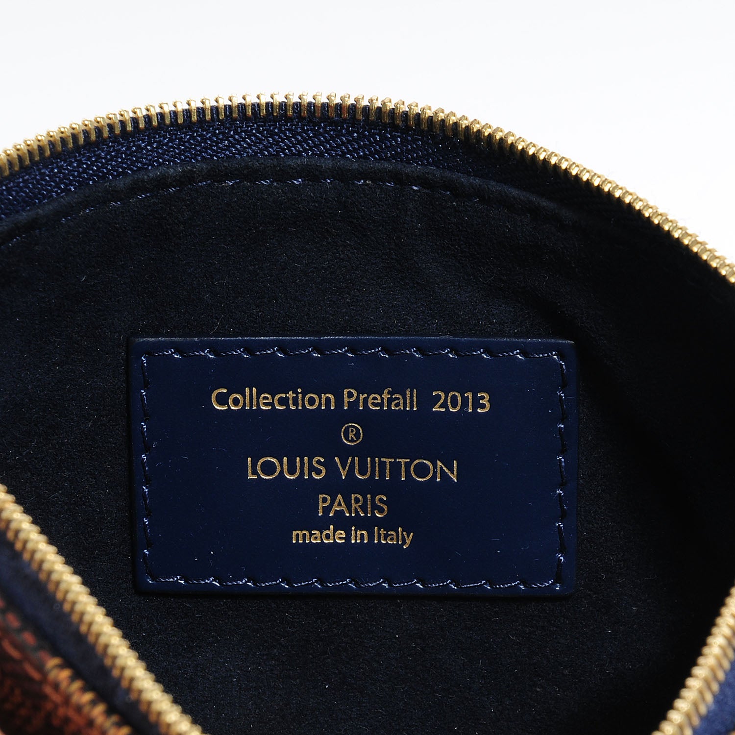 Louis Vuitton Damier Paillettes Mini Pochette Accessories Blue 5 of 7