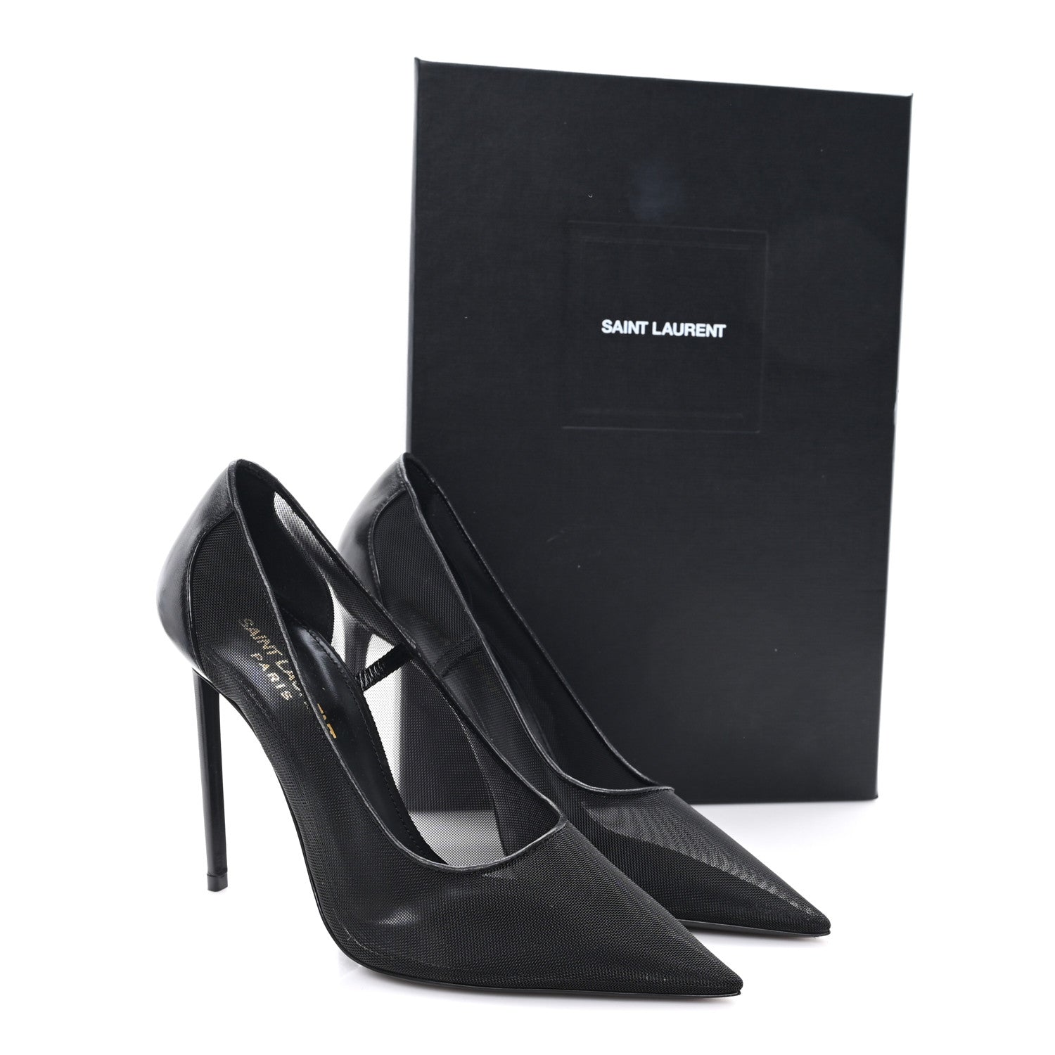 Saint Laurent Mesh 105 Anja Pumps 36 Black 8 of 8