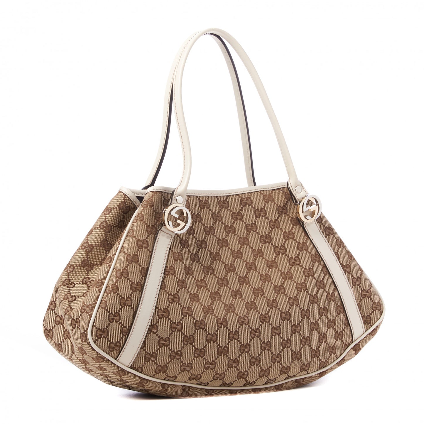 Monogram Medium GG Twins Shoulder Bag Off White
