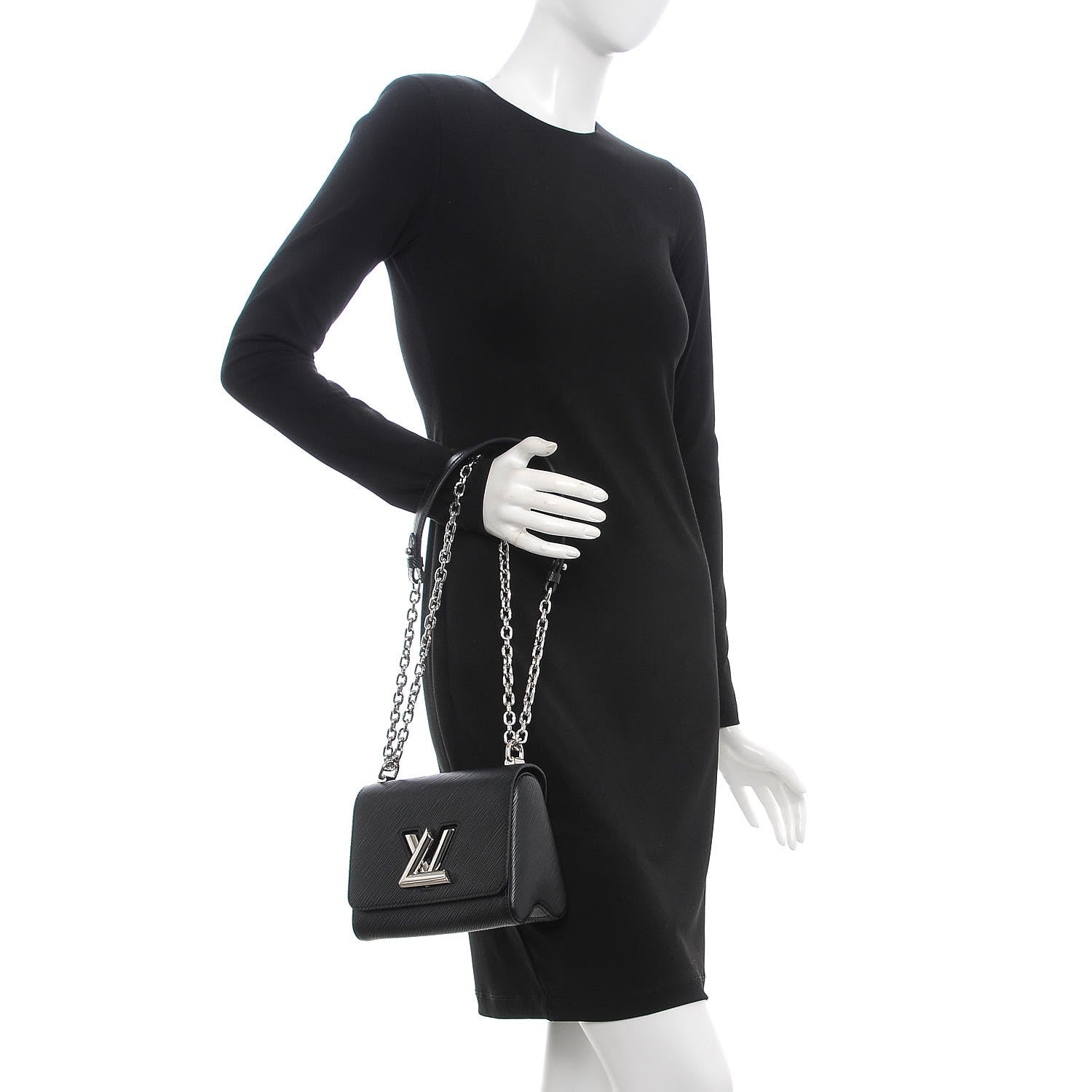 Louis Vuitton Epi Twist Shoulder Bag PM Black 3 of 7