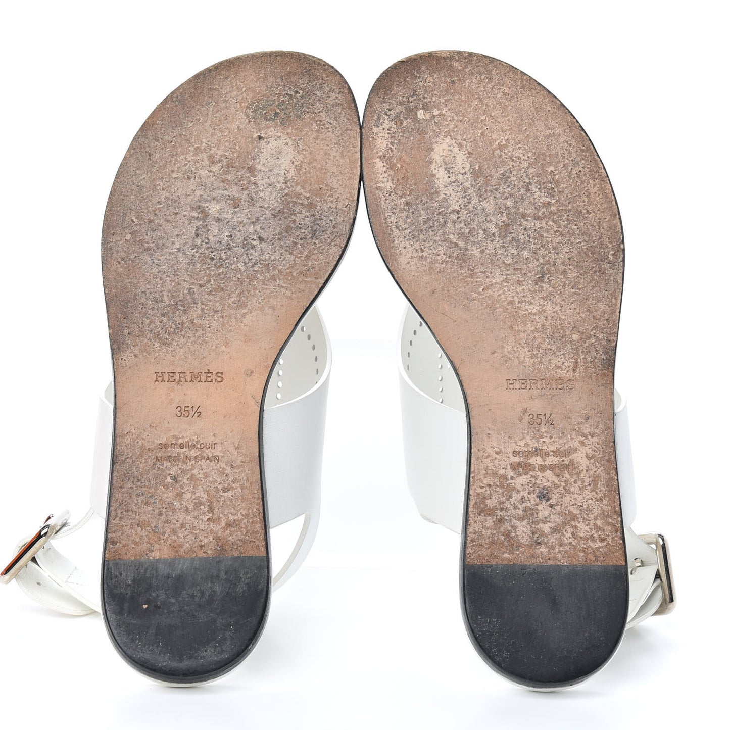 Calfskin Kola Sandals 35.5 White