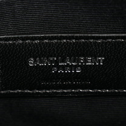 Saint Laurent Calfskin Musical Notes Zip Pouch Black 6 of 11