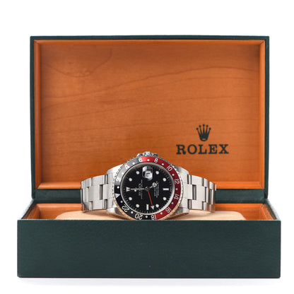 Rolex Stainless Steel 40mm Oyster Perpetual Date GMT Master II Coke Watch 16710 6 of 6