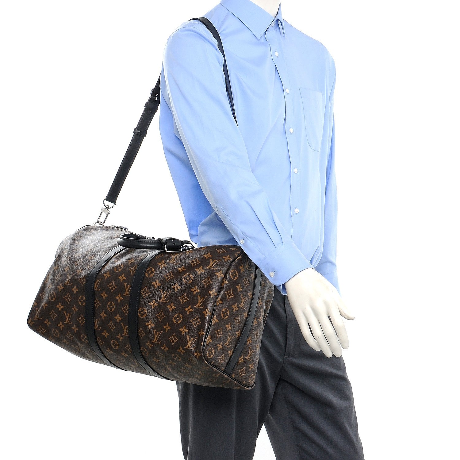Louis Vuitton Monogram Macassar Keepall Bandouliere 45 2 of 8