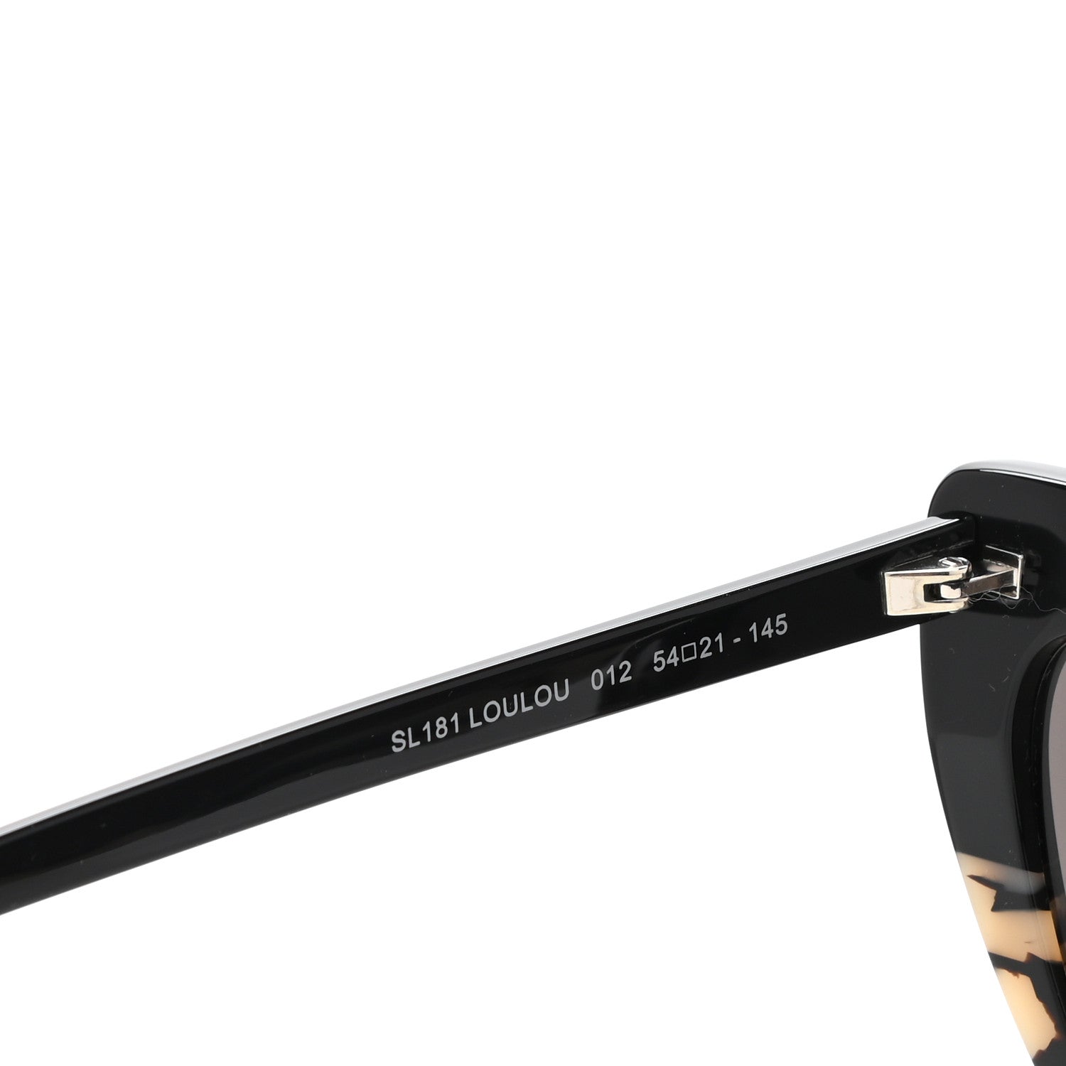 Saint Laurent Acetate Heart Frame Loulou SL181 Sunglasses Black White Havana 7 of 8