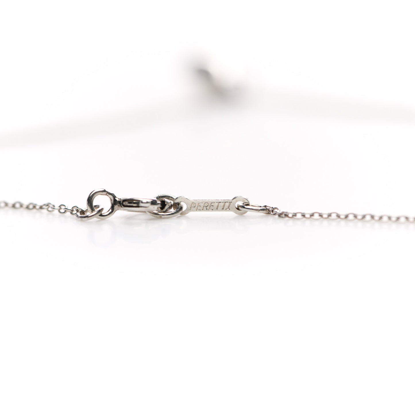 Sterling Silver 12mm Elsa Peretti Tear Drop Pendant Necklace