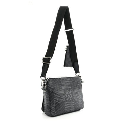 Louis Vuitton Damier Graphite 3D Trio Messenger 3 of 11