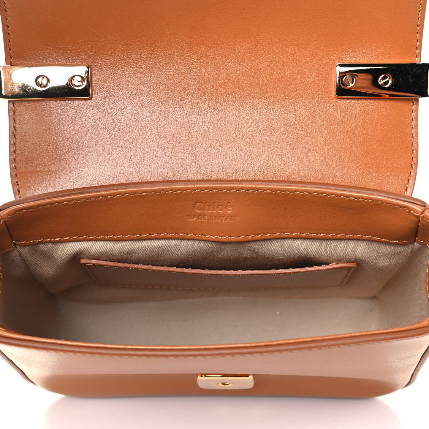 Calfskin Mini C Double Carry Autumnal Brown