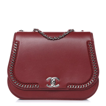 Chanel Calfskin Braided Medium Chic Flap Burgundy 1 of 13