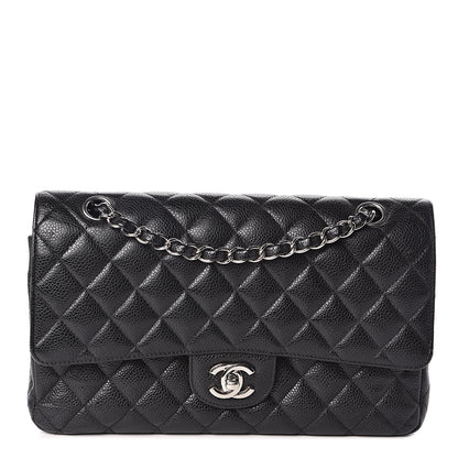 Chanel Caviar Quilted Medium Double Flap Black 1 of 12