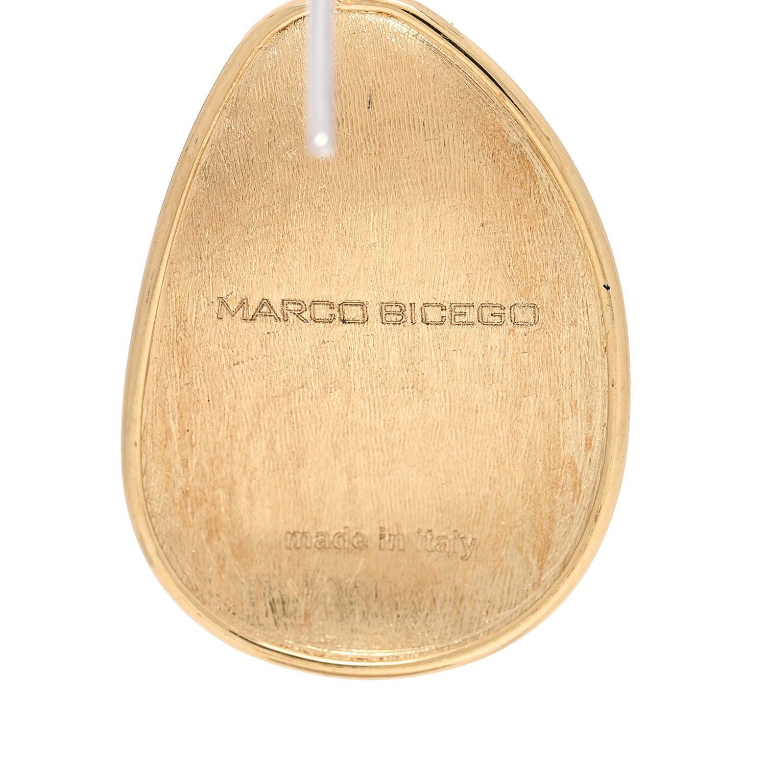 Marco Bicego 18K Yellow White Gold Diamond Lunaria Drop Earrings 3 of 5