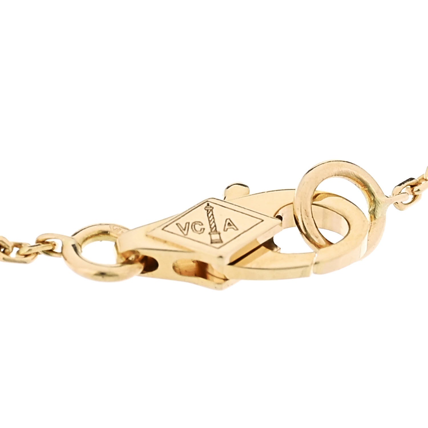 Van Cleef & Arpels 18K Yellow Gold Diamond Mini Frivole Bracelet 3 of 5