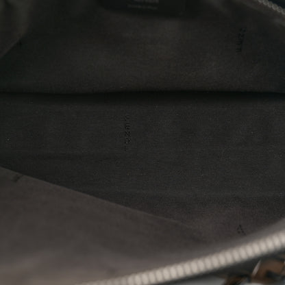 Fendi Vitello Dolce Bi-Color FF 1974 Embossed Medium By The Way Boston Bag Black Maya 5 of 11